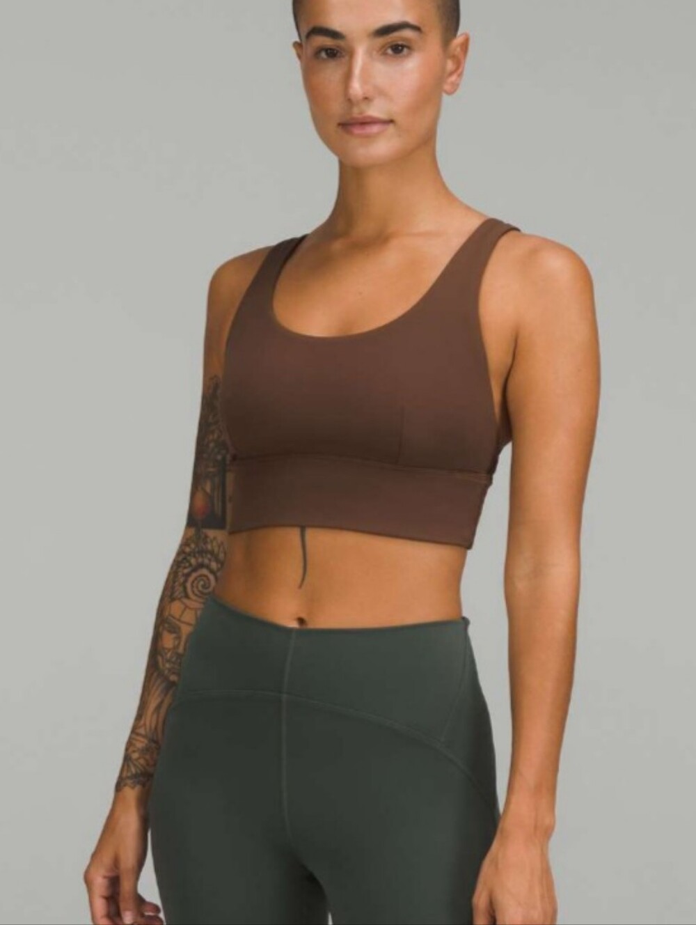 Lululemon Align Bra Butterfly Soft Chocolate Brown Yoga Sports Bra A/B Cup Sz 6